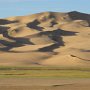 Sand dunes, depression of lakes, Bor Hyaryn eis. Photo by Anne Meltzer.